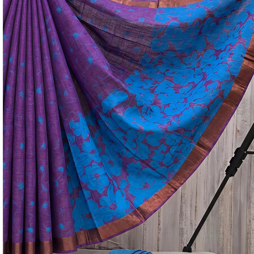 Linen Cotton Saree