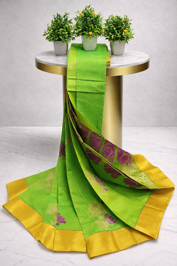 Elegant Fancy Silk Cotton Saree