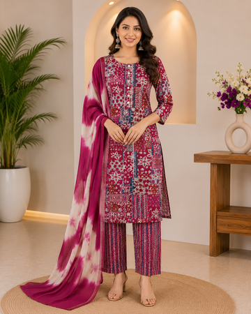 Premium Soft Cotton 3 Piece Chudi
