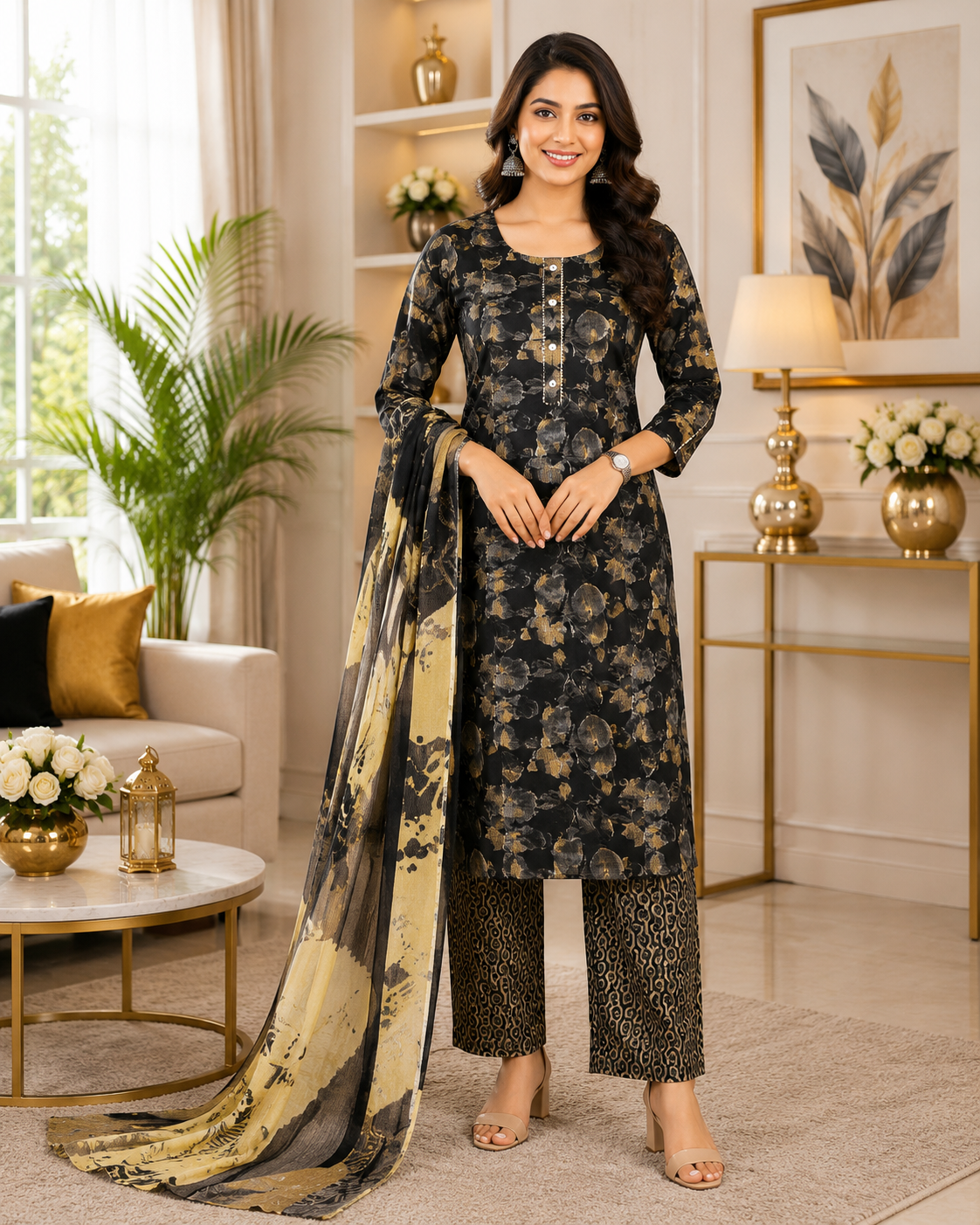 Premium Soft Cotton 3 Piece Chudi Set