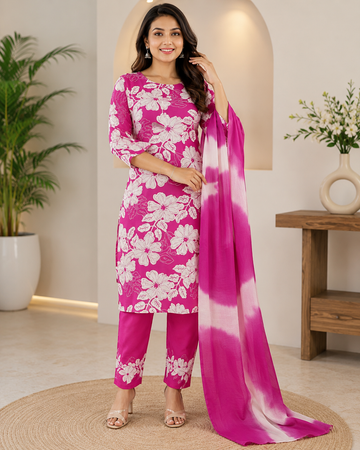 Premium Soft Cotton 3 Piece Chudi Set