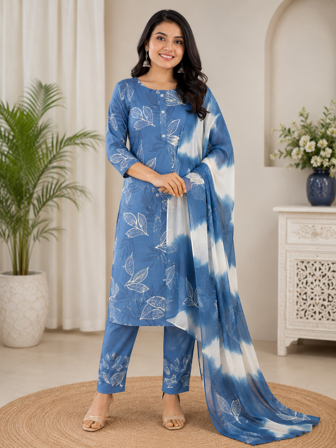 Premium Soft Cotton 3 Piece Chudi Set