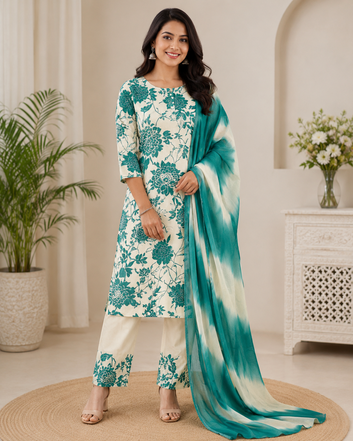 Premium Soft Cotton 3 Piece Chudi Set