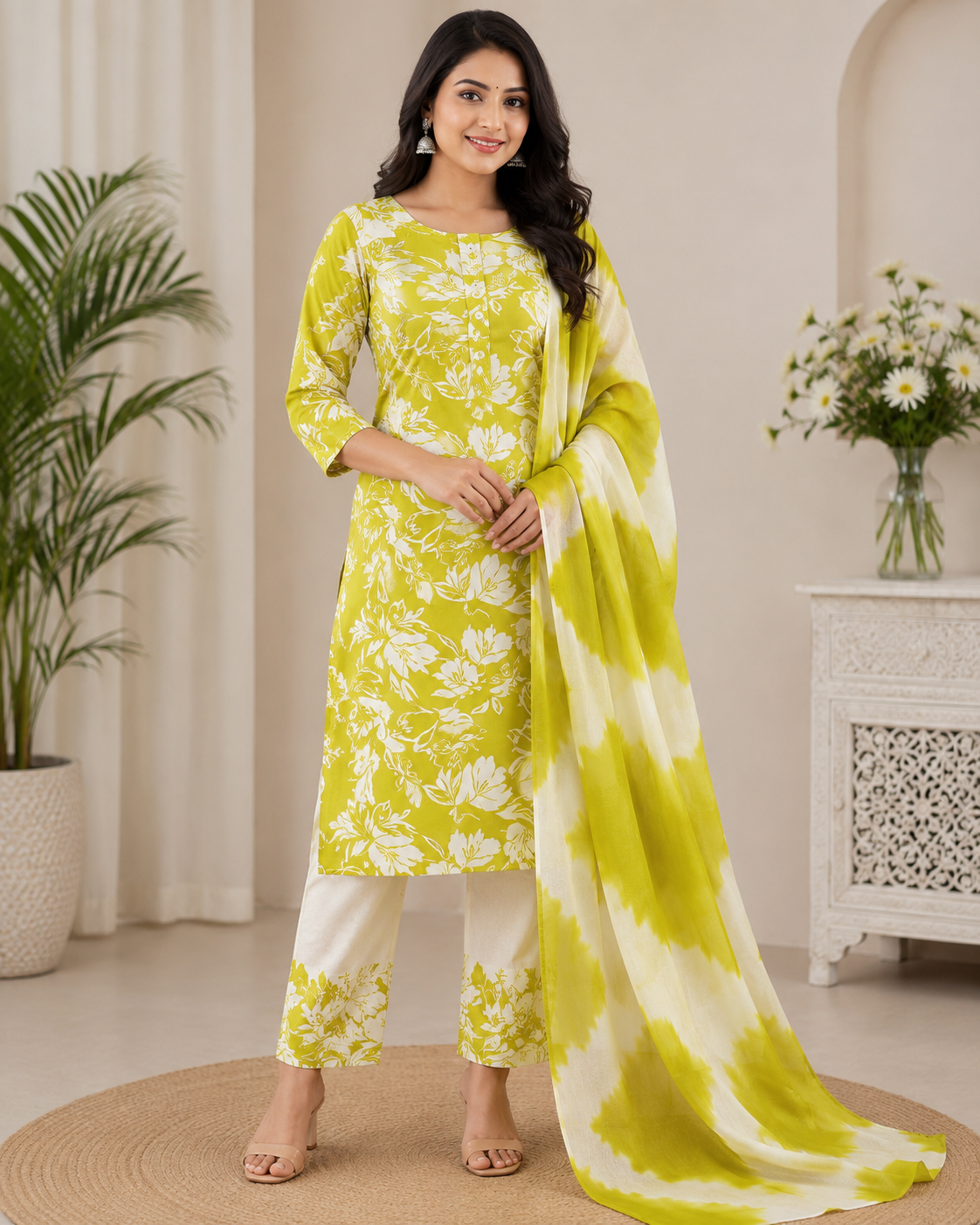Premium Soft Cotton 3 Piece Chudi Set