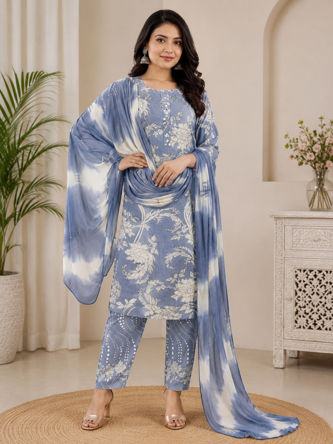 Premium Soft Cotton 3 Piece Chudi Set