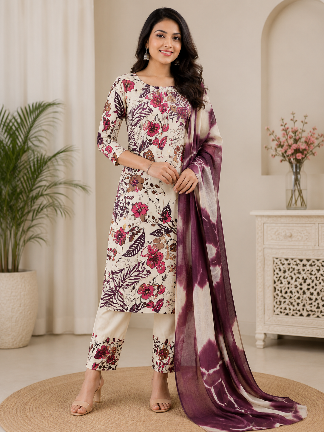 Premium Soft Cotton 3 Piece Chudi Set