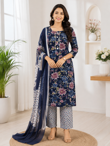 Premium Soft Cotton 3 Piece Chudi