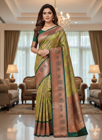 Premium Wedding Kanjivaram Soft Silk Saree