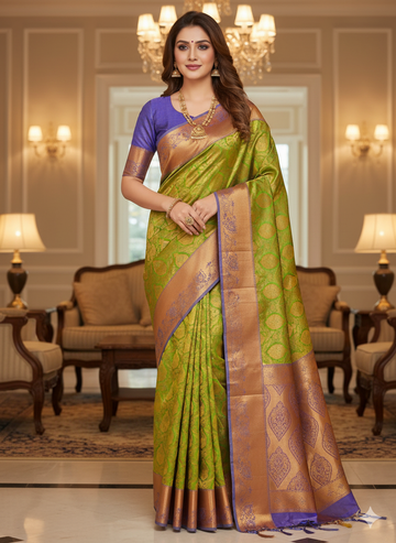 Premium Wedding Kanjivaram Soft Silk Saree