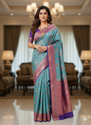 Premium Wedding Kanjivaram Soft Silk Saree