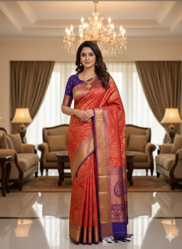 Premium Wedding Kanjivaram Soft Silk Saree
