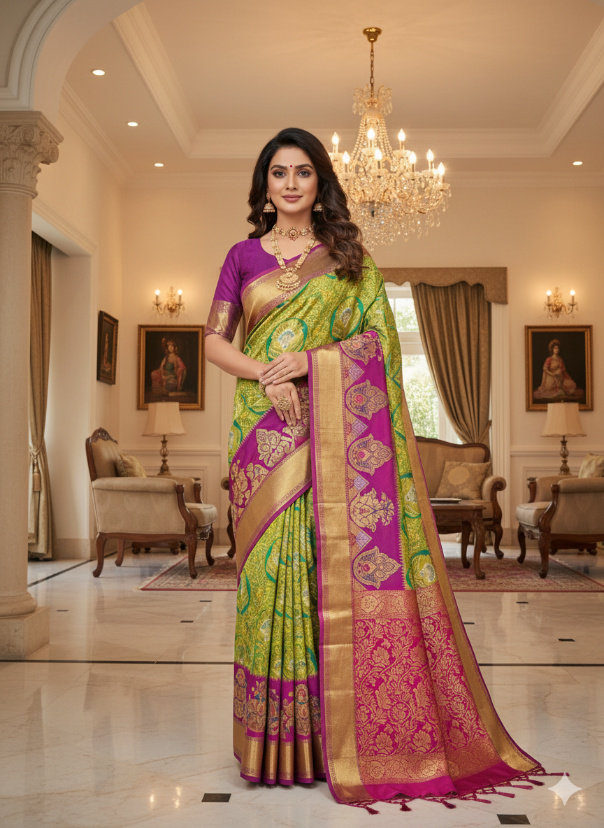 Premium Wedding Kanjivaram Soft Silk Saree