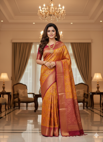 Premium Wedding Kanjivaram Soft Silk Saree