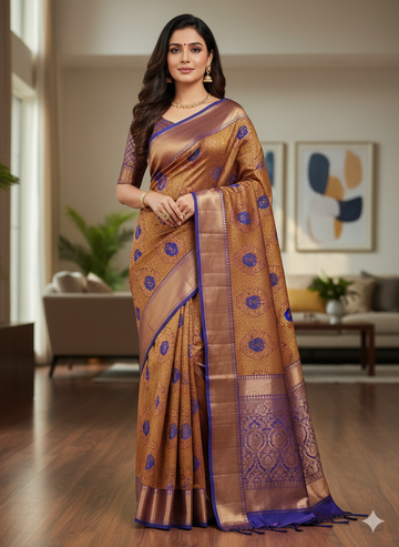Premium Wedding Kanjivaram Soft Silk Saree