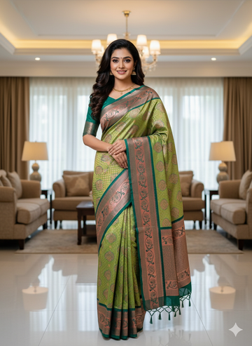 Premium Wedding Kanjivaram Soft Silk Saree
