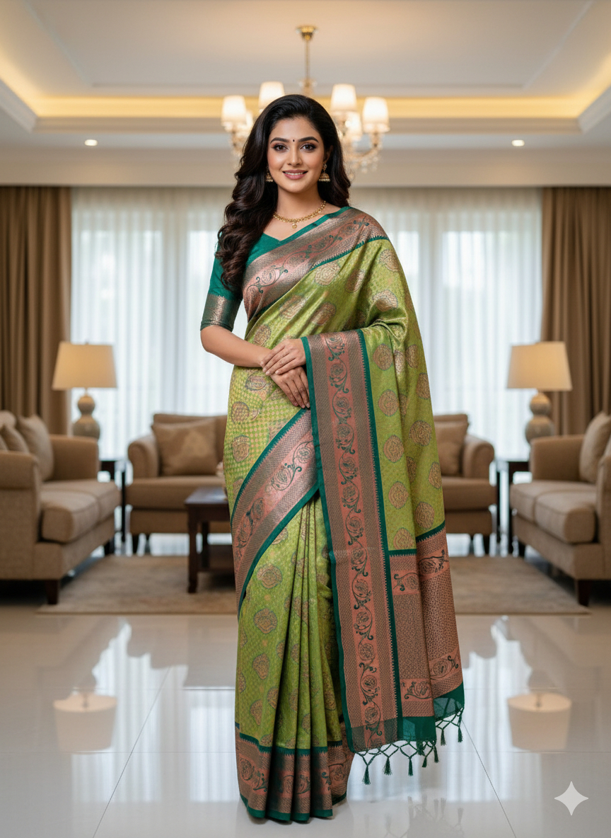 Premium Wedding Kanjivaram Soft Silk Saree