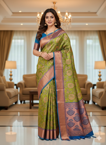 Premium Wedding Kanjivaram Soft Silk Saree