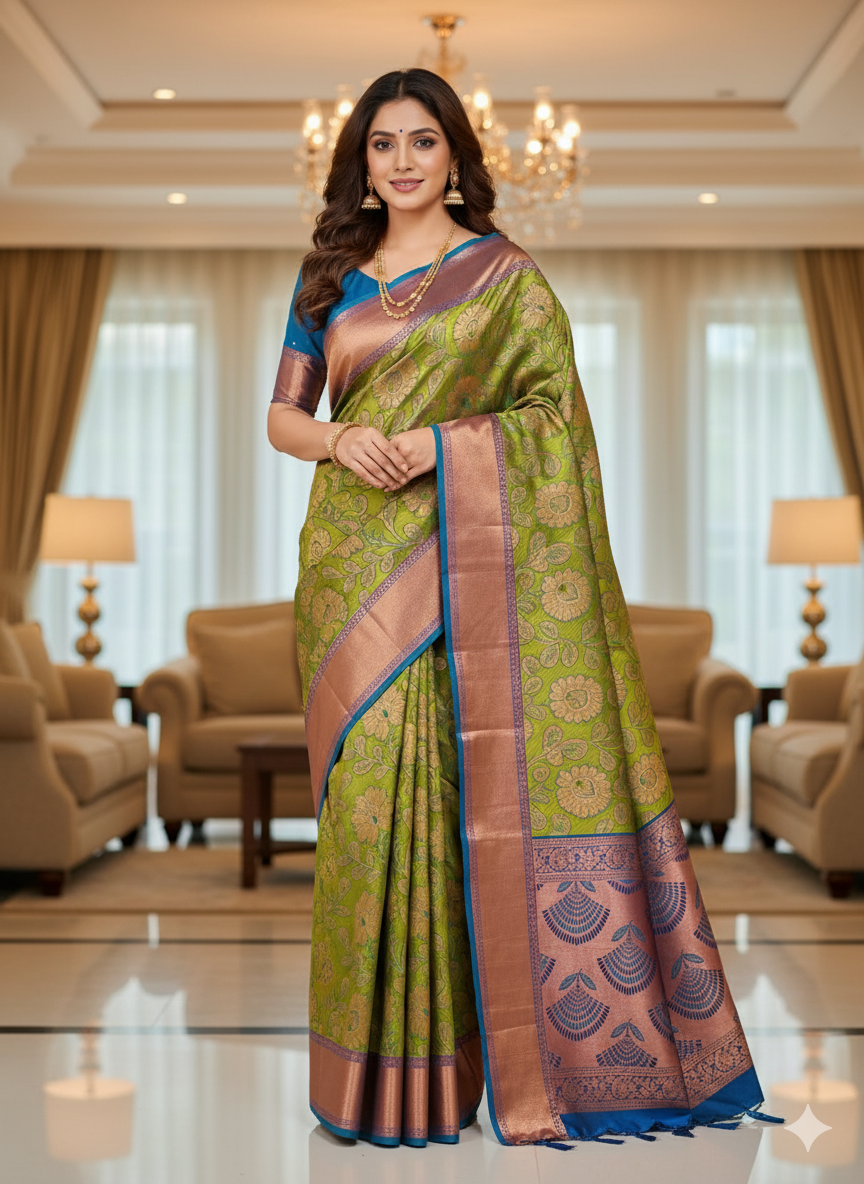 Premium Wedding Kanjivaram Soft Silk Saree