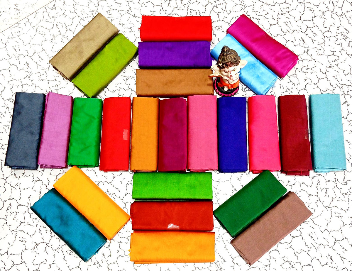 Silk Cotton Blouse – 1 Meter | Random Colours | 25 Pieces |