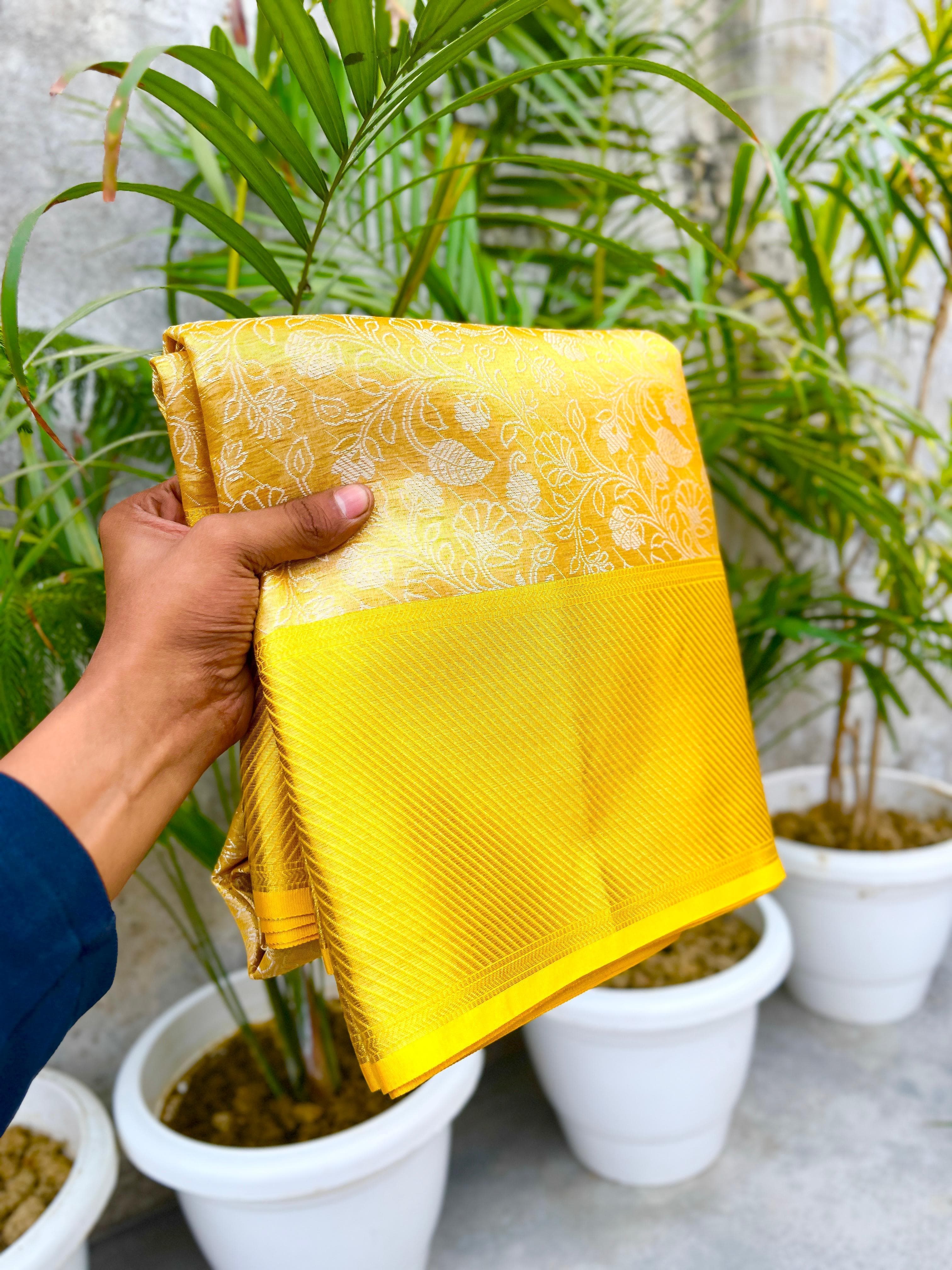 Banarasi Silk Full Gold Jaal Saree