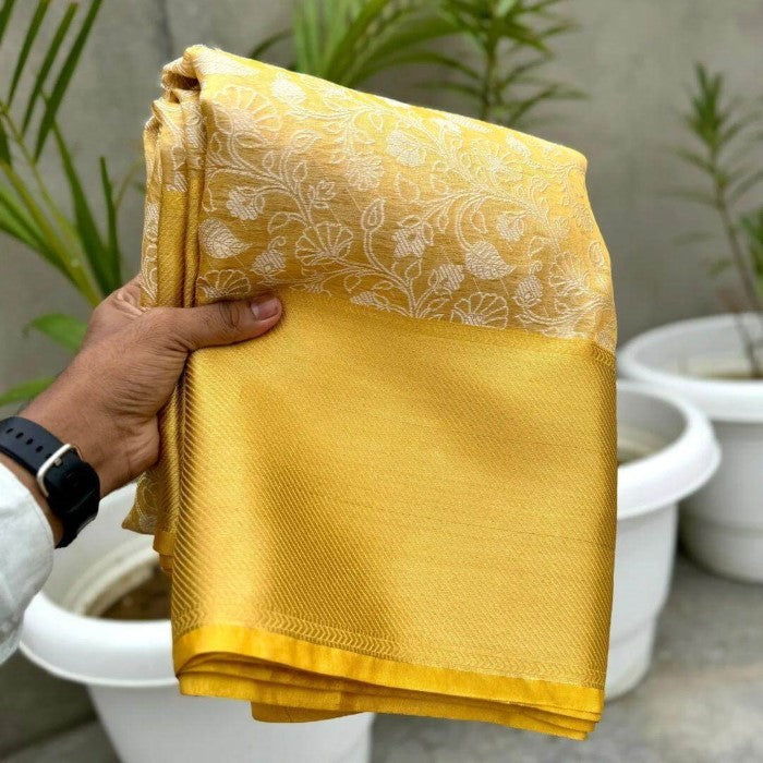 Banarasi Silk Full Gold Jaal Saree