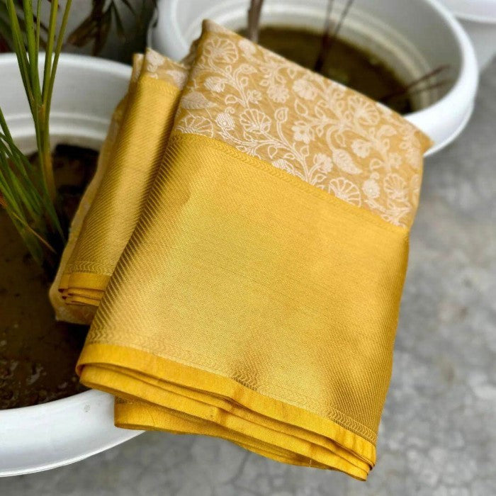 Banarasi Silk Full Gold Jaal Saree