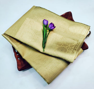 Elegant Gold Tissue Silk Saree