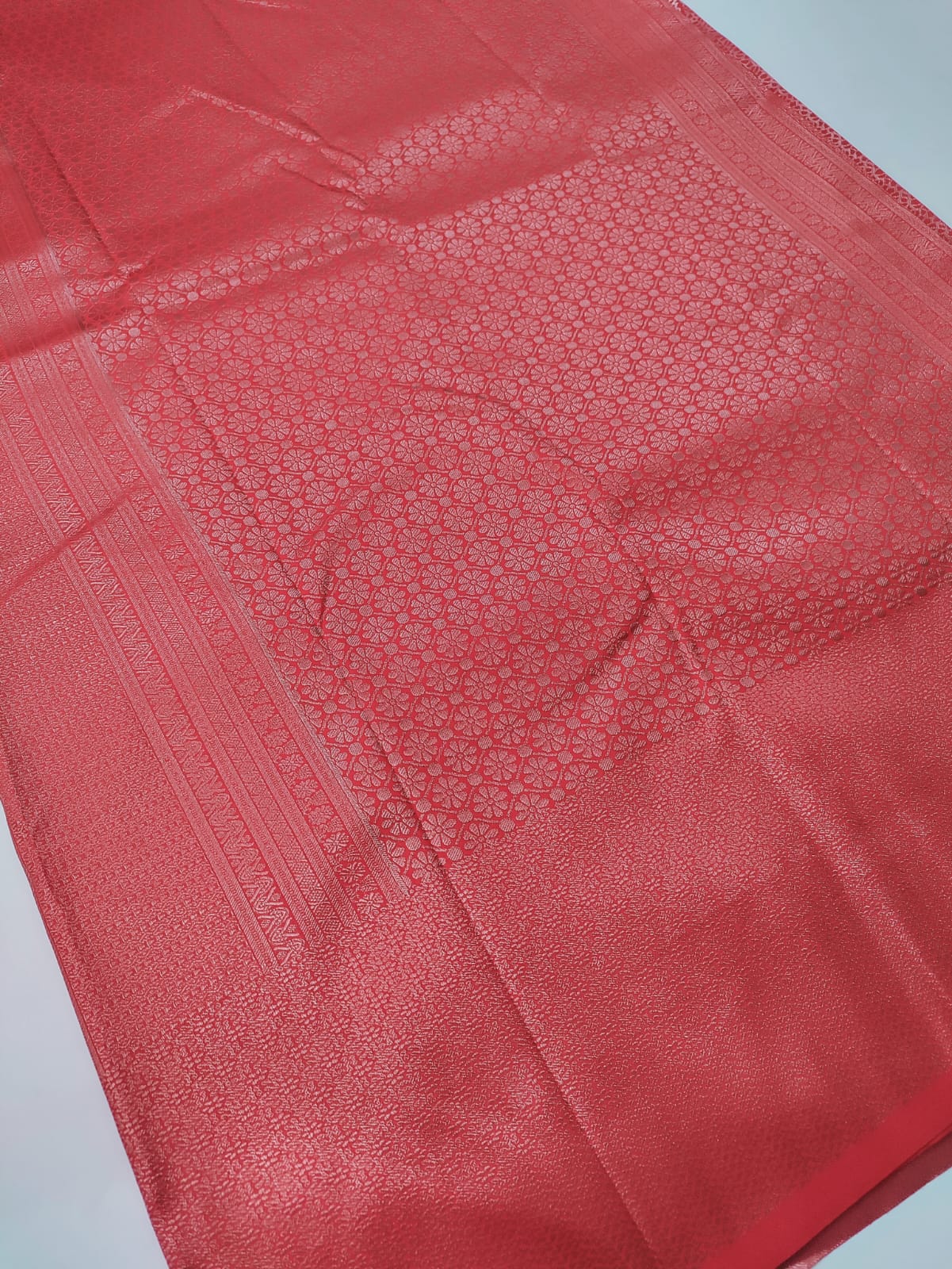 Regal Red Silk Wedding Saree – Unique Designer Edition