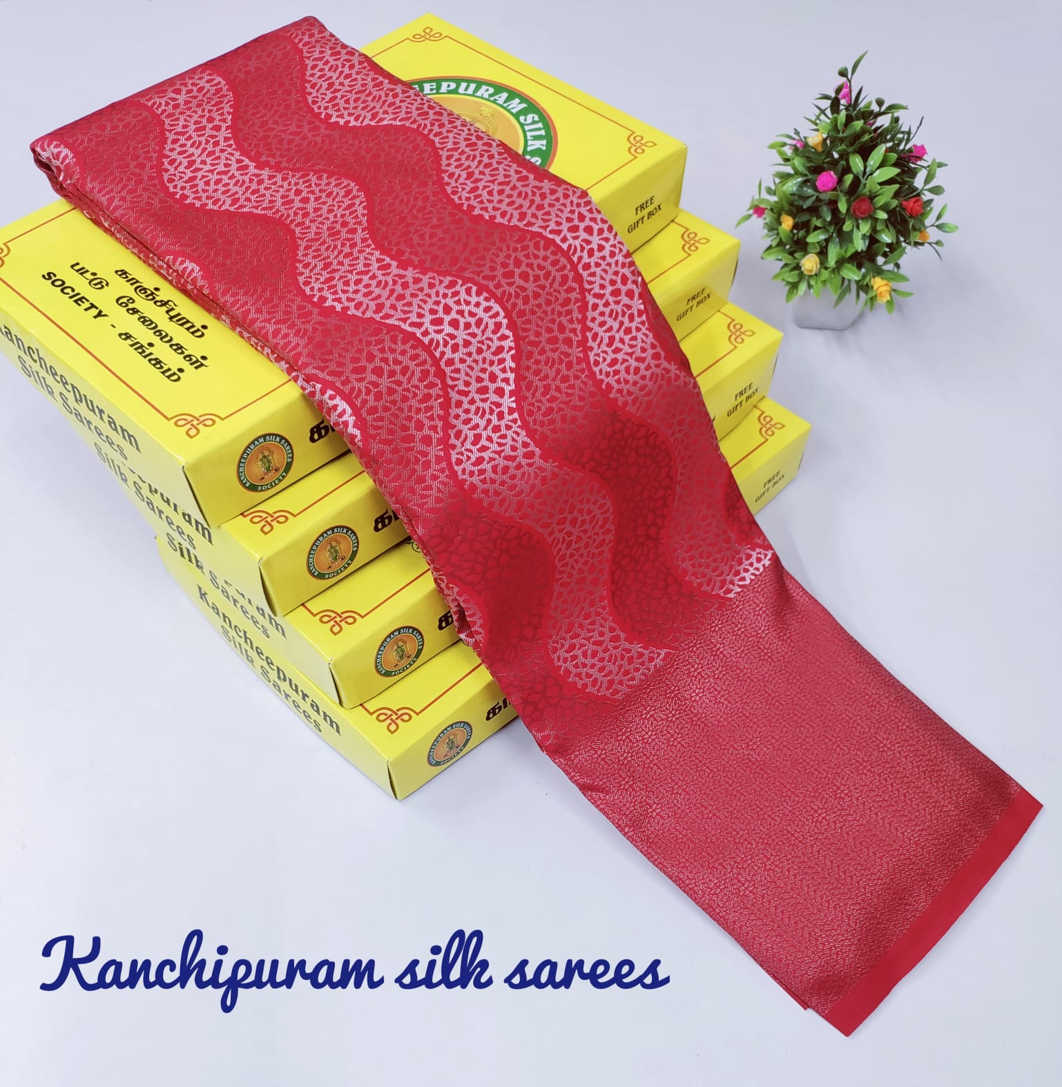 Regal Red Silk Wedding Saree – Unique Designer Edition