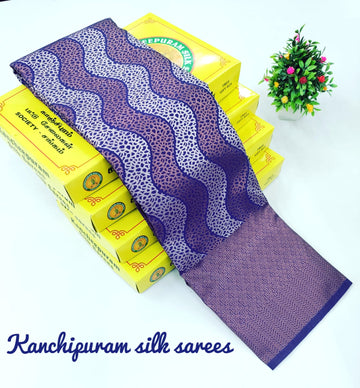 Royal Blue Majesty – Unique Design Silk Wedding Saree