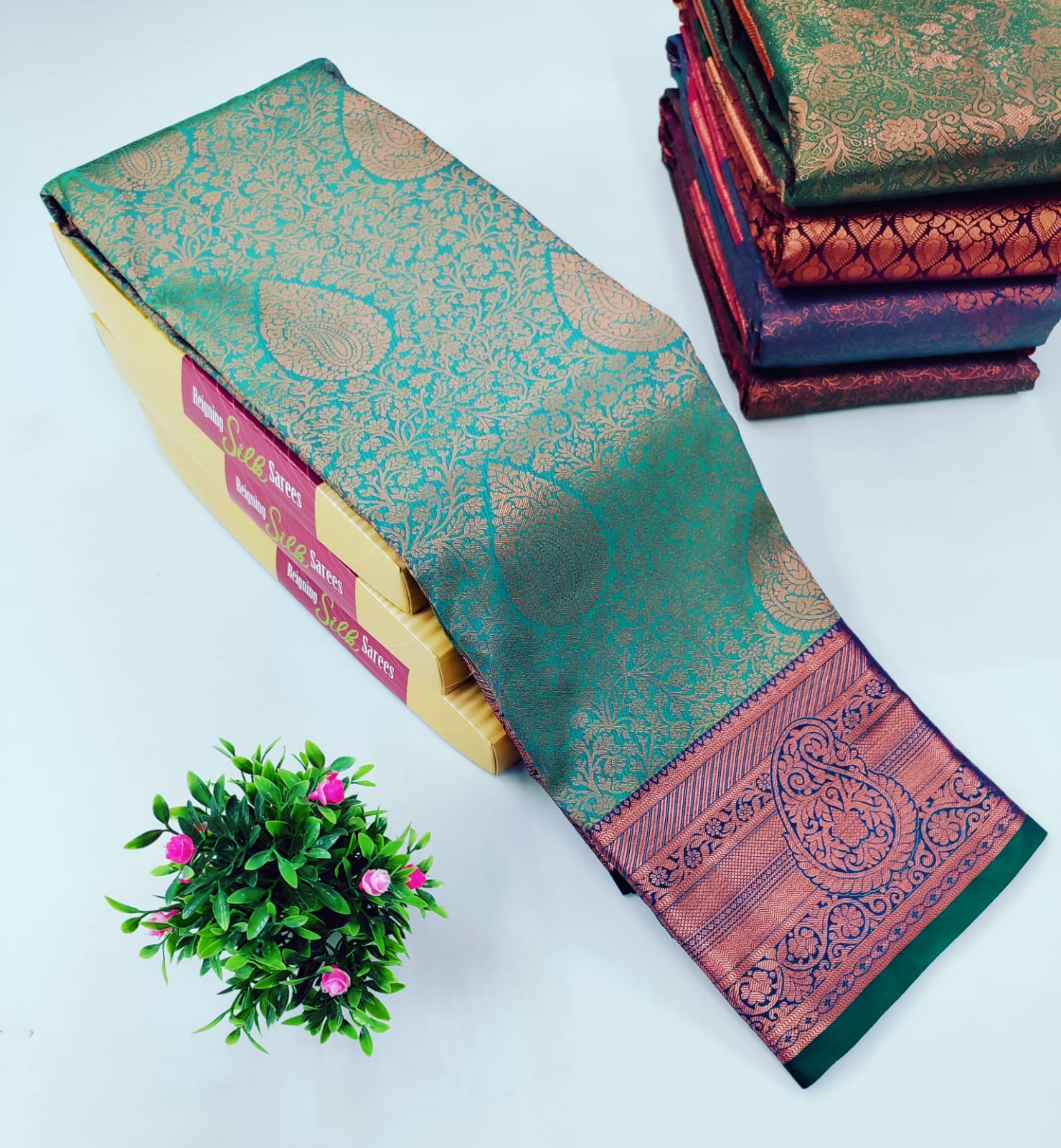 Rexona Green Alaya  Silk Saree – Vibrance with a Royal Touch