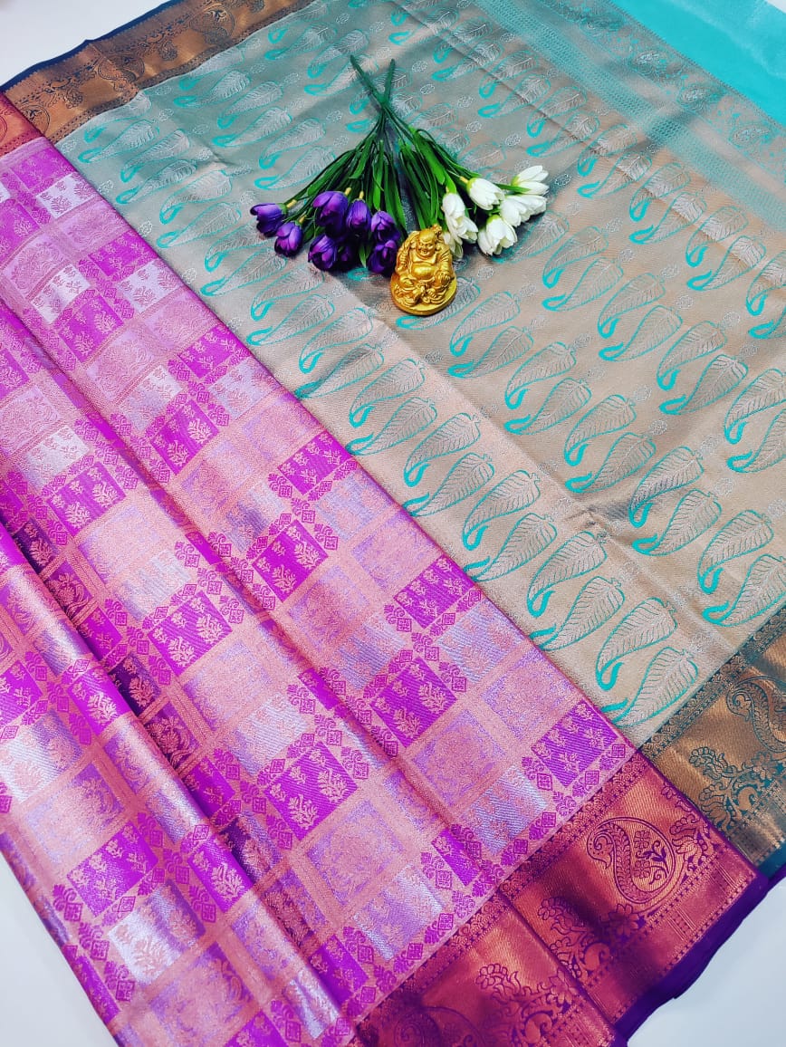 Vaishnavi Silver & VADAMALI Tissue Pattu Saree