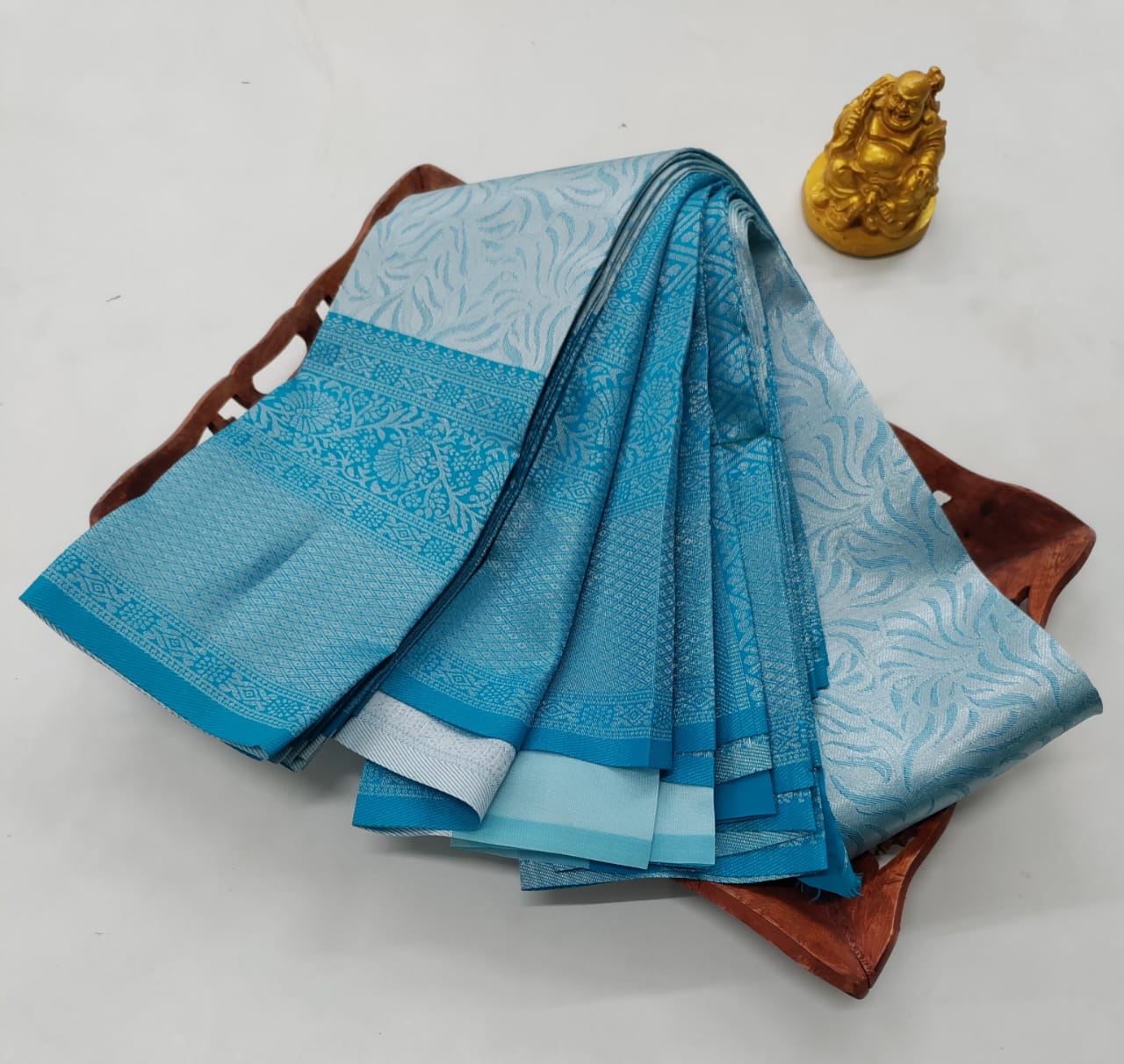 ✨ Samruthi Pattu Saree – Light Sky Blue ✨