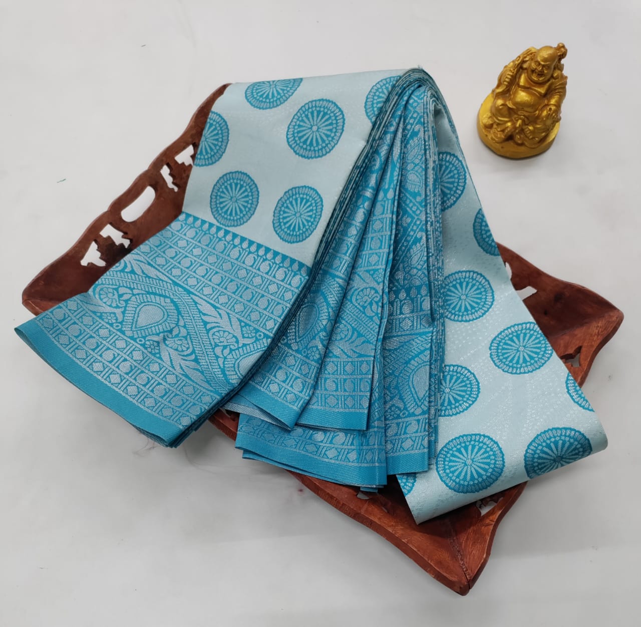 ✨ Samruthi Pattu Saree – Sky Blue ✨