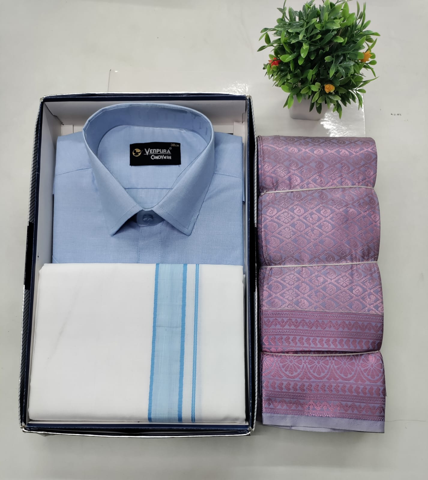 LIGHT Sky Blue Premium Couple Combo Set