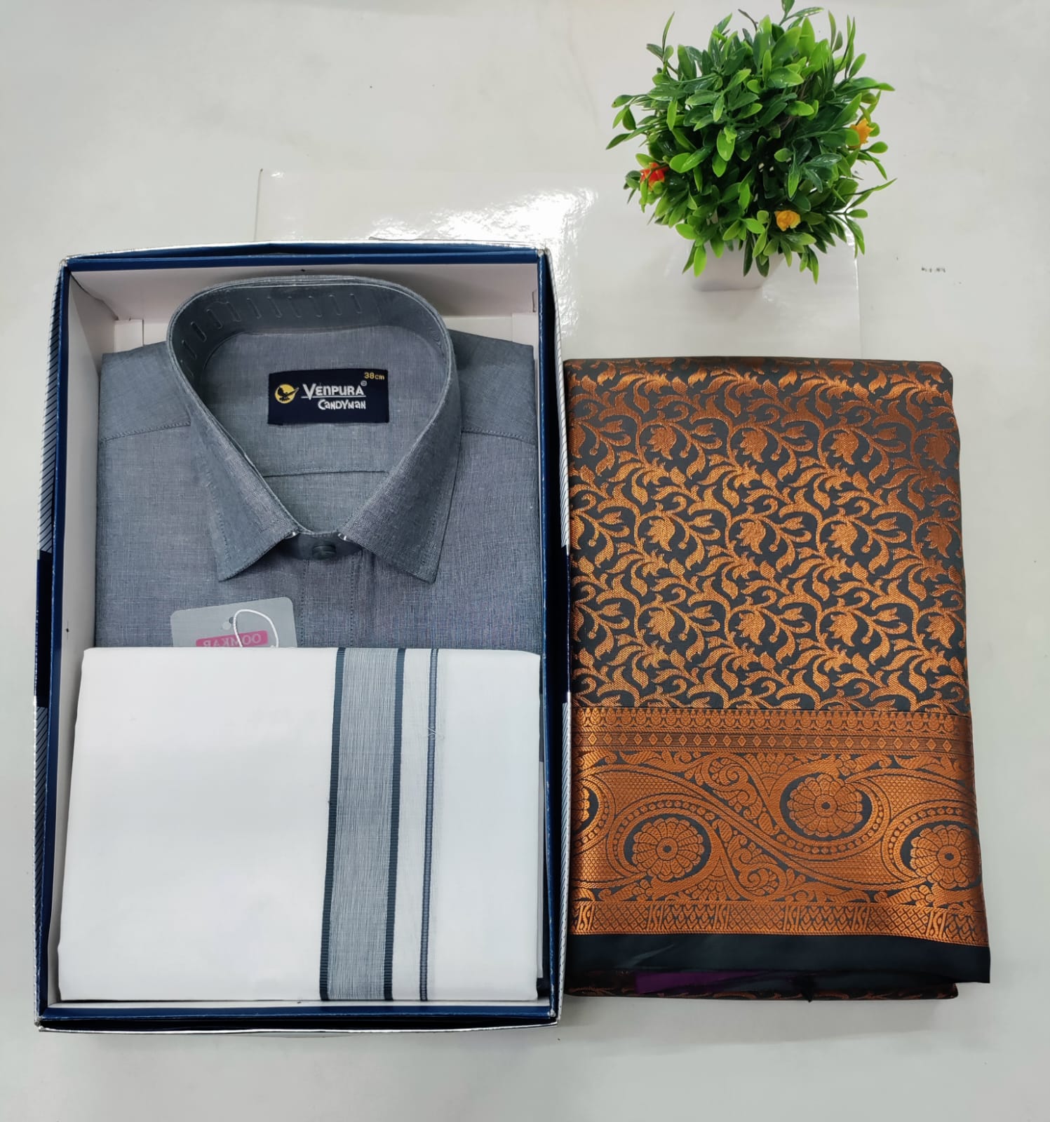 Grey Premium Couple Combo Set