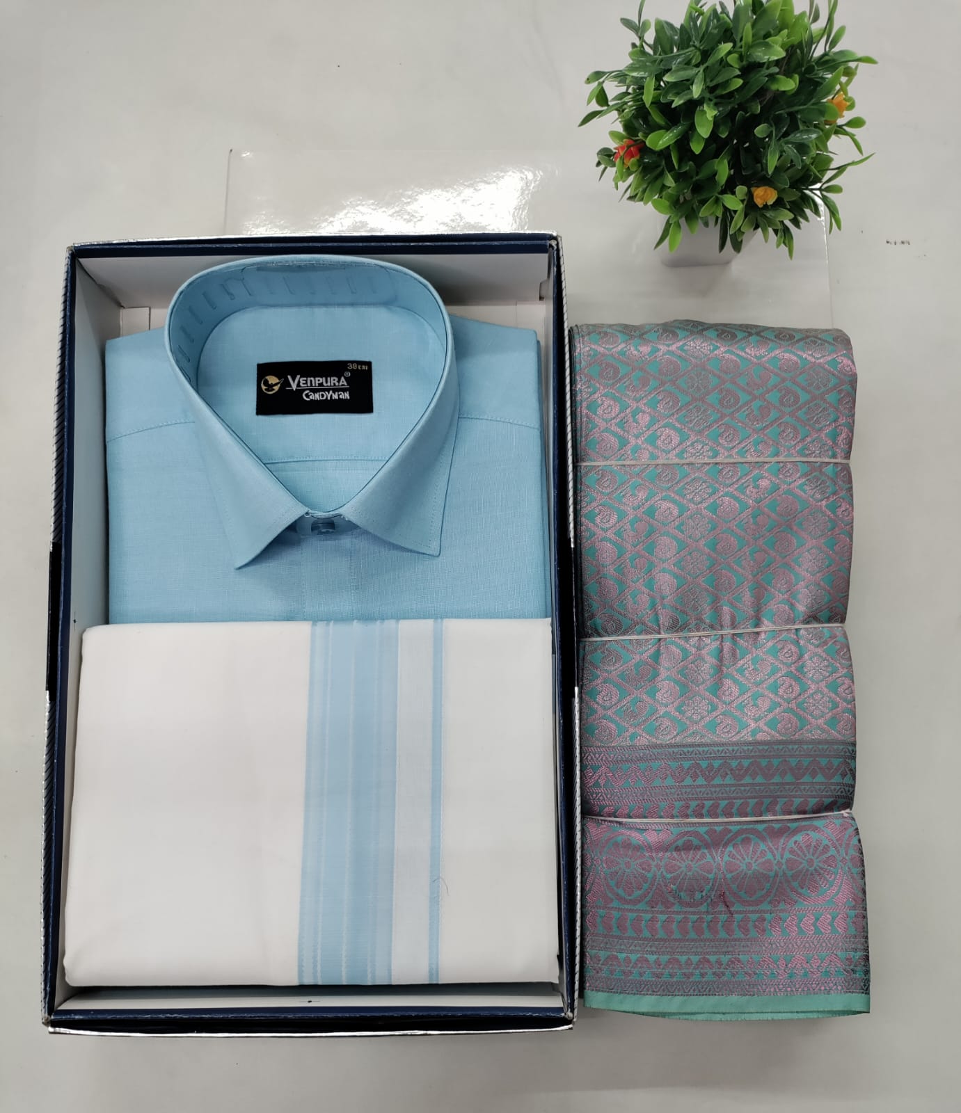 Sky Blue Premium Couple Combo Set