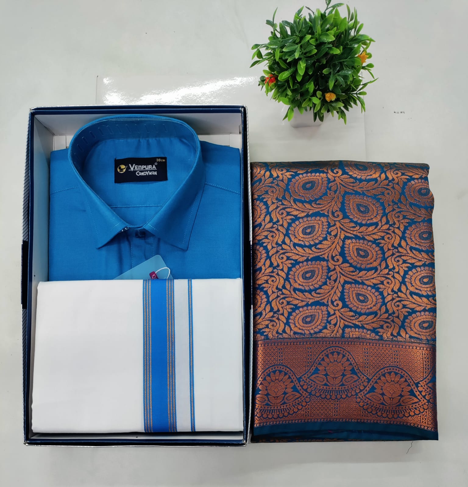 Blue Premium Couple Combo Set