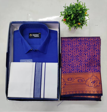 👑 Royal Blue Premium Couple Combo Set