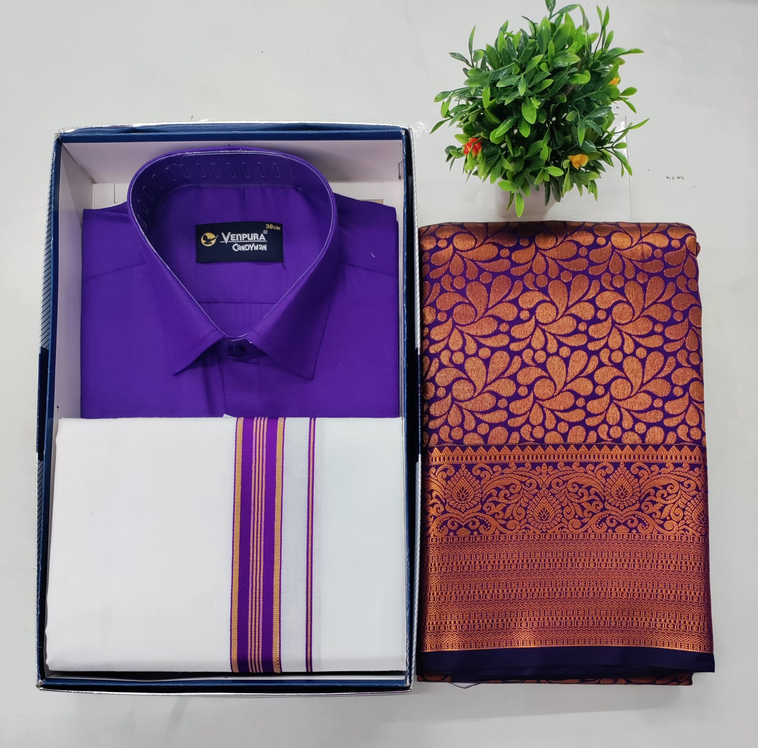 💜 Violet Premium Couple Combo Set