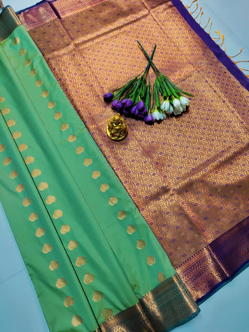Rexona with Violet – Premium Kanjivaram Soft Silk Saree