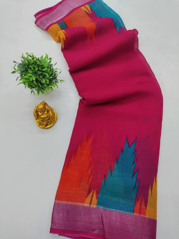 🌺 KUMKUM FANCY TOWER COTTON SAREE 🌺