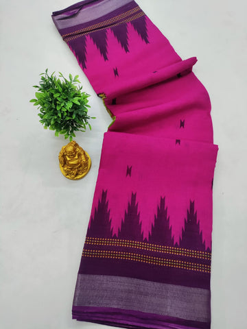 🌸 RANI TOWER LINEN COTTON SAREE 🌸