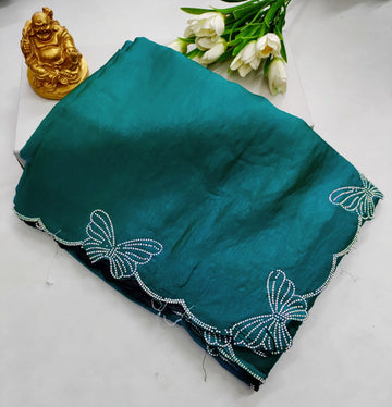 Space Silks Butterfly Stone Work Premium Saree