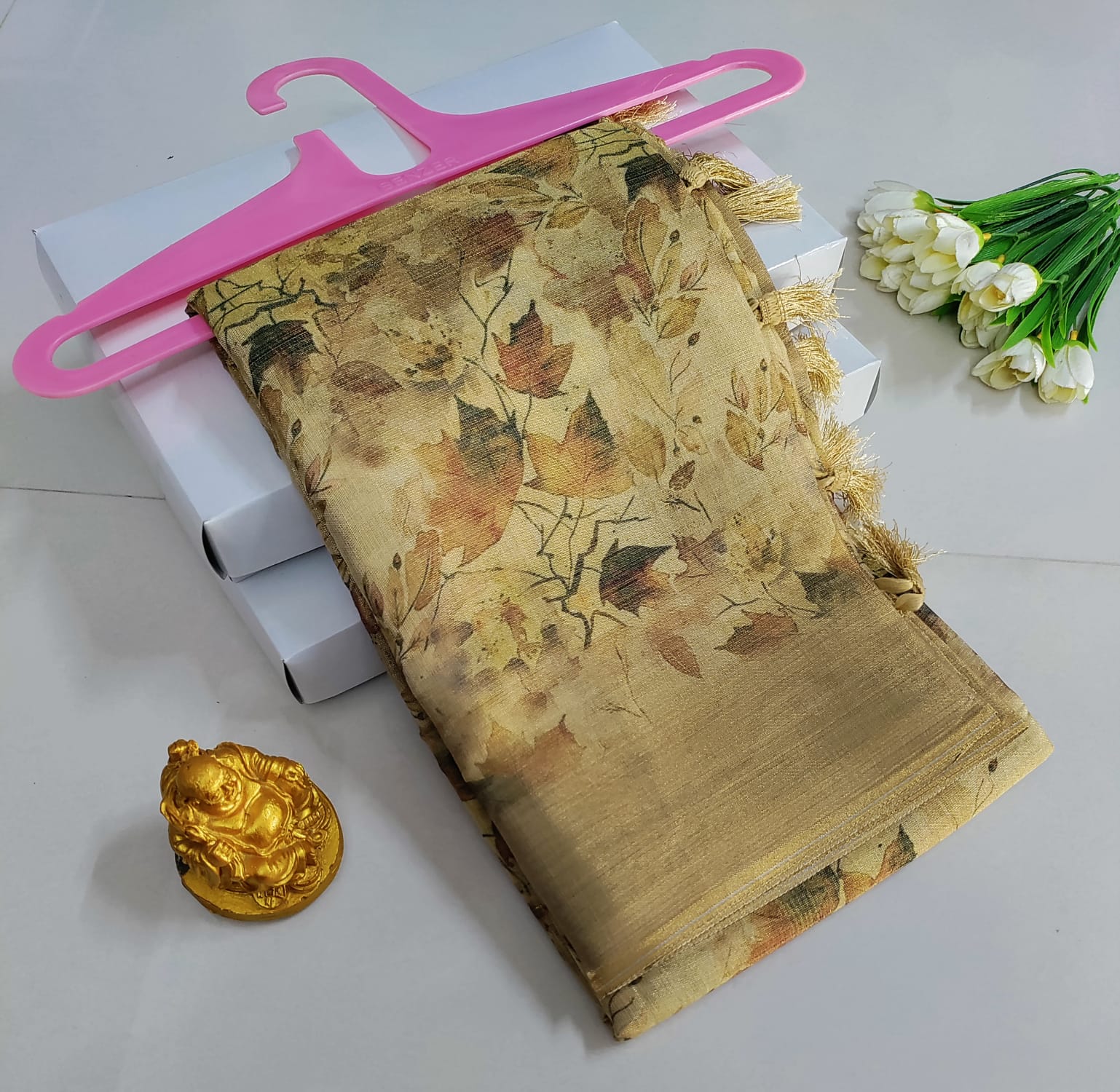 Printed Premium Cotton Glow Saree