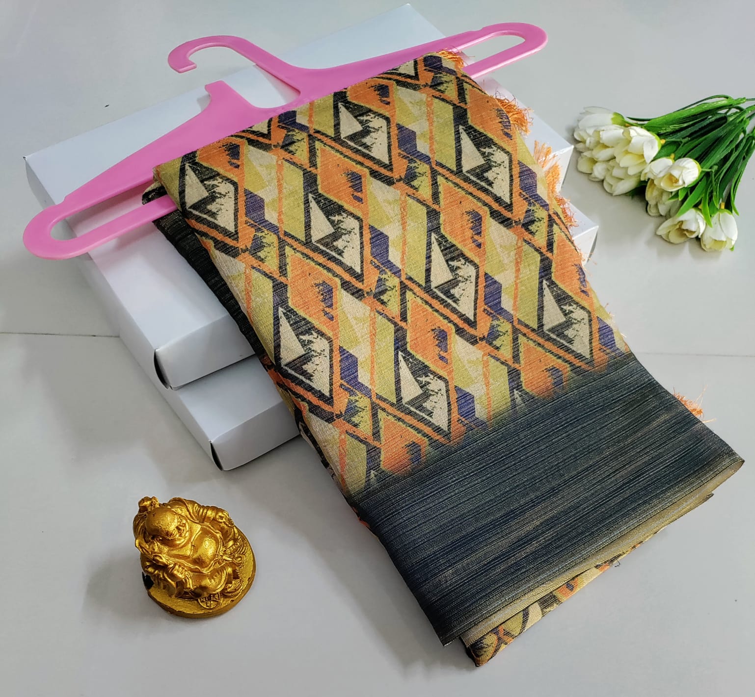 Printed Premium Cotton Glow Saree