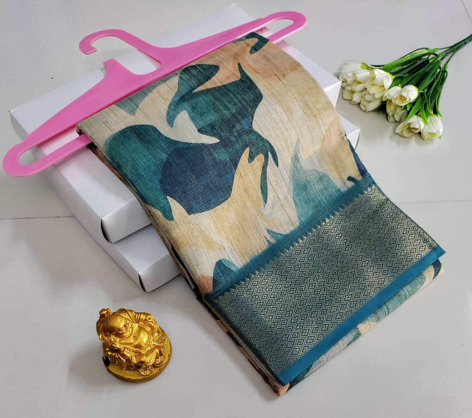Printed Premium Cotton Glow Saree
