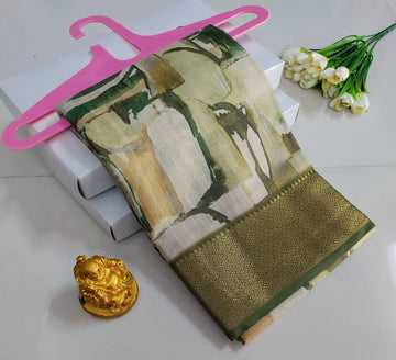 Printed Premium Cotton Glow Saree