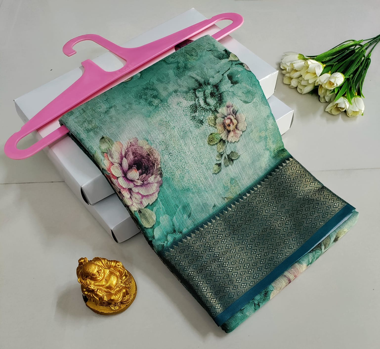 Printed Premium Cotton Glow Saree