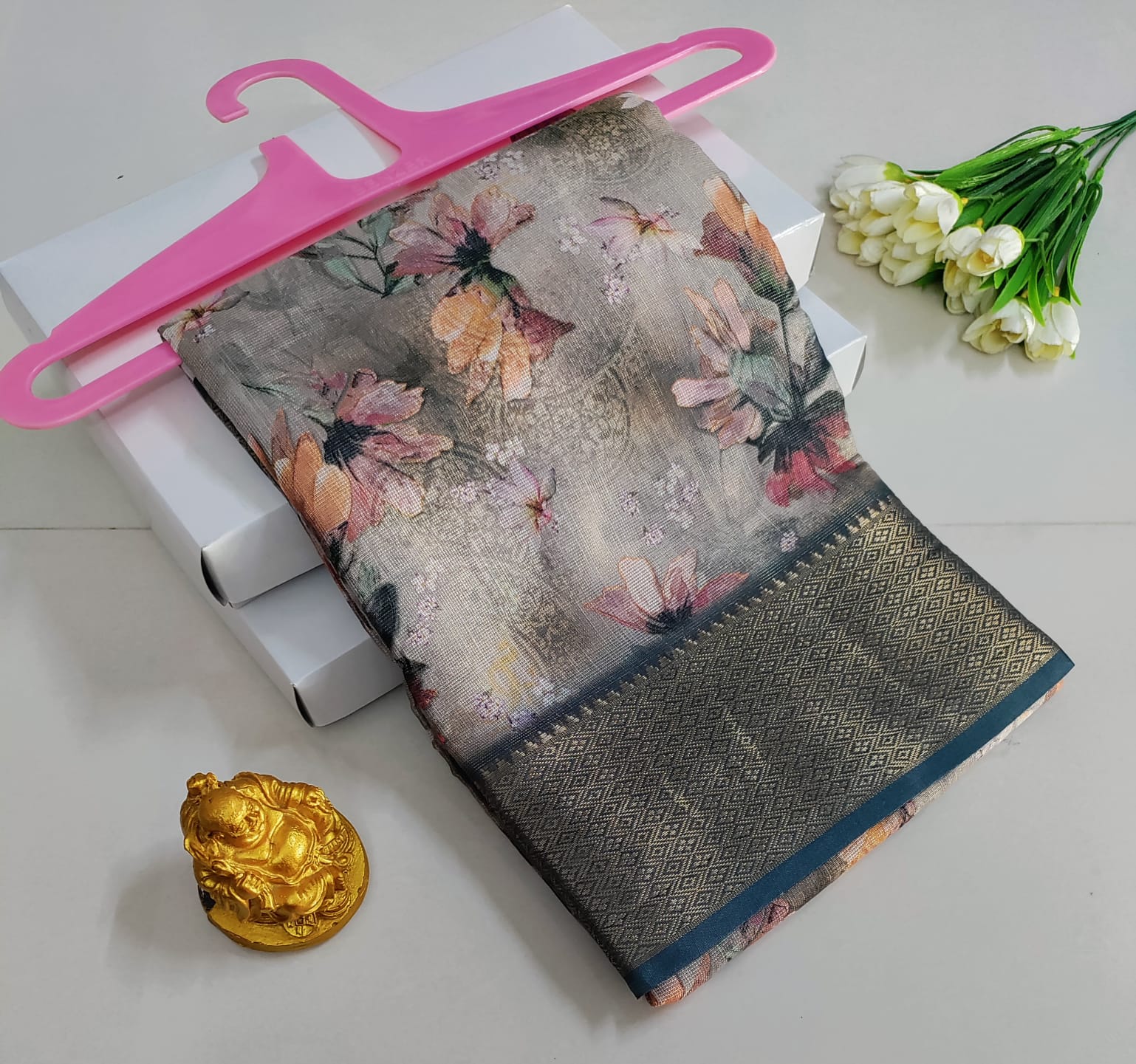 Printed Premium Cotton Glow Saree